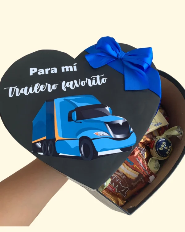 Caja de Corazón con Chocolates
