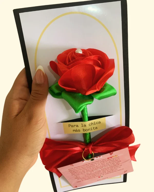 Carta con Rosa Eterna